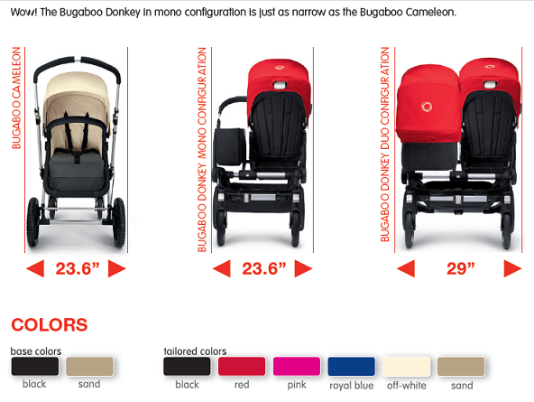 bugaboo donkey duo red